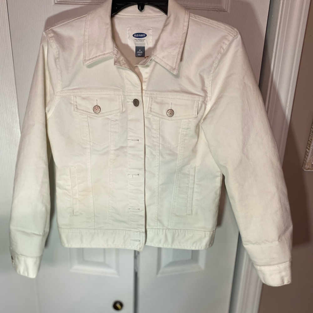 White denim jacket, Old Navy brand, size small